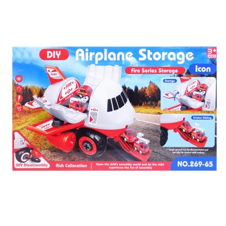 083200400759c3a33266a133a4ed556a.jpg Set constructie Avion Pompieri Rosu