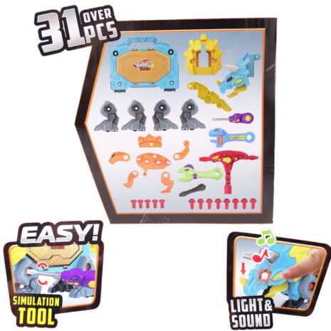Surprinde-l pe cel mic, oferindu-i in dar Setul de Constructie Dinozaur Multifunctional Salamandra Kids®, Creativ si Educativ, Lumini si Suneter, Trusa cu Scule Inclusa, 31 Piese 3 Surprinde-l pe cel mic, oferindu-i in dar Setul de Constructie Dinozaur Multifunctional Salamandra Kids®, Creativ si Educativ, Lumini si Suneter, Trusa cu Scule Inclusa, 31 Piese