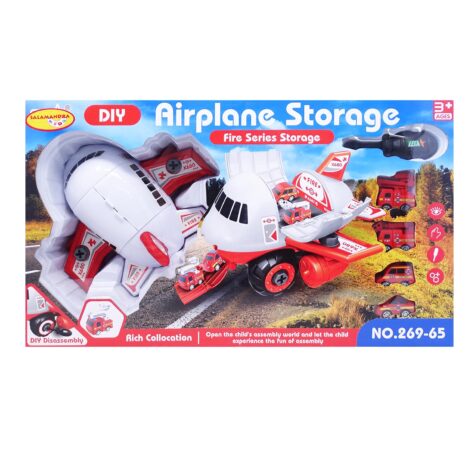 3a3b15318957317a29a60a37d0a35efb.jpg Set constructie Avion Pompieri Rosu