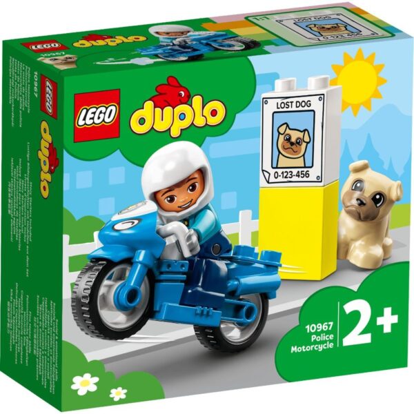 Set de constructie LEGO® DUPLO® Orasul meu Motocicleta albastra de politie 10471