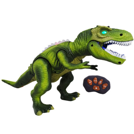 Jucarie Dinozaur Verde cu Telecomanda