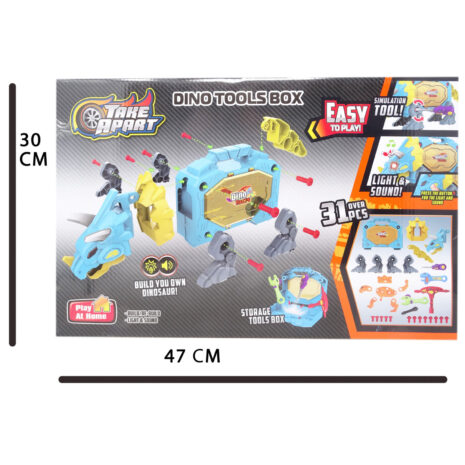 Surprinde-l pe cel mic, oferindu-i in dar Setul de Constructie Dinozaur Multifunctional Salamandra Kids®, Creativ si Educativ, Lumini si Suneter, Trusa cu Scule Inclusa, 31 Piese 8 Surprinde-l pe cel mic, oferindu-i in dar Setul de Constructie Dinozaur Multifunctional Salamandra Kids®, Creativ si Educativ, Lumini si Suneter, Trusa cu Scule Inclusa, 31 Piese