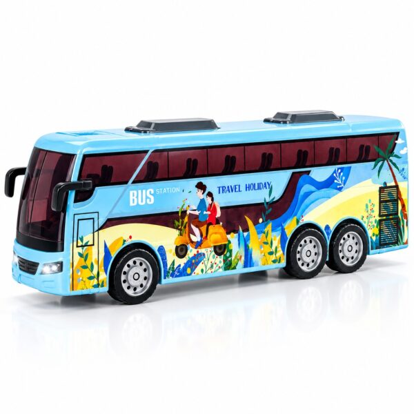 Autobuz cu telecomandă pentru copii, interactiv, 3+ ani