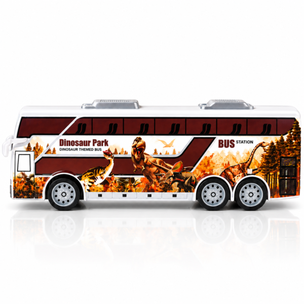 Autobuz cu telecomandă pentru copii, interactiv, dinozauri, 3+ ani
