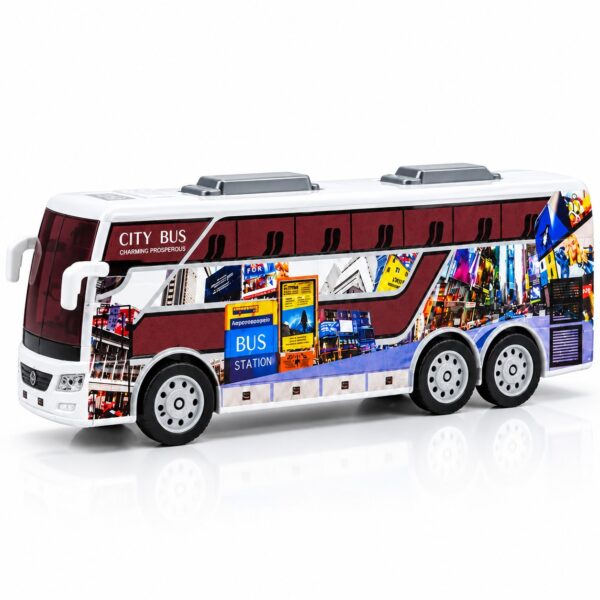 Autobuz urban cu telecomandă pentru copii, interactiv, 3+ ani