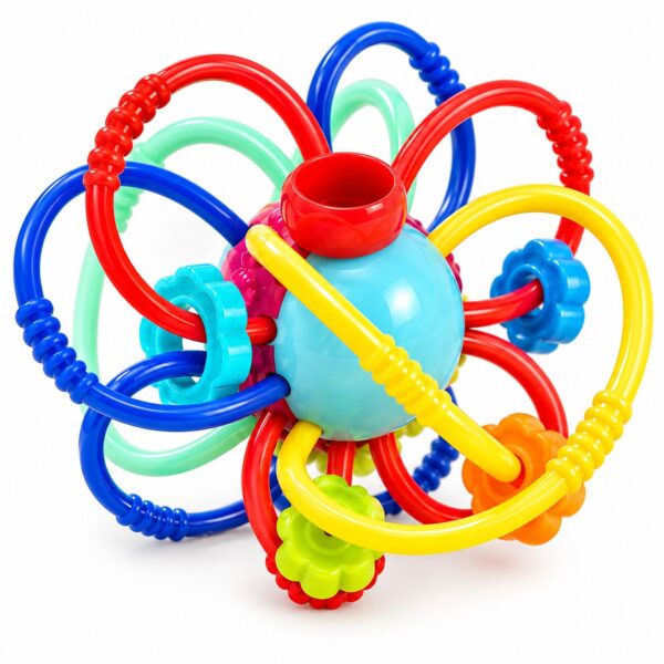 Jucărie bebeluși cu design ergonomic, 0+ luni