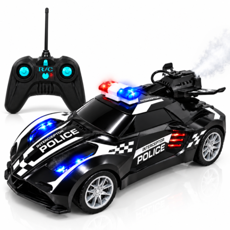 Mașină de poliție RC Interceptor cu fum Mașină de poliție RC Interceptor cu fum