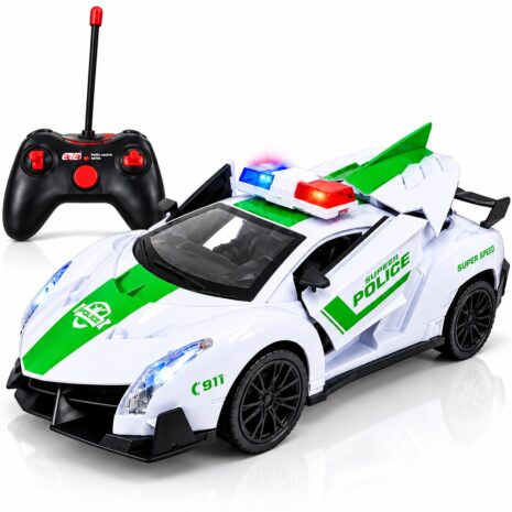 Mașină de poliție verde Mașină de poliție verde