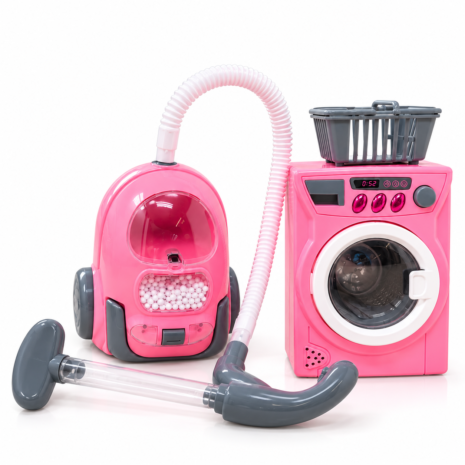 Set de electrocasnice roz pentru copii