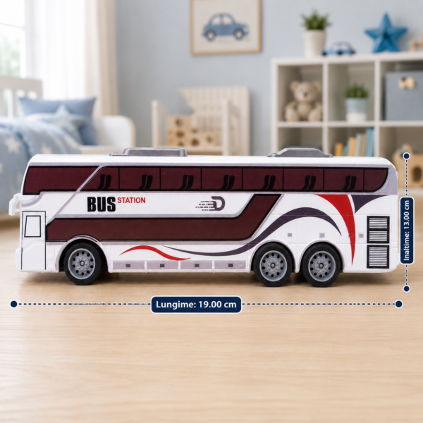 Autobuz urban cu telecomandă pentru copii, interactiv, 3+ ani