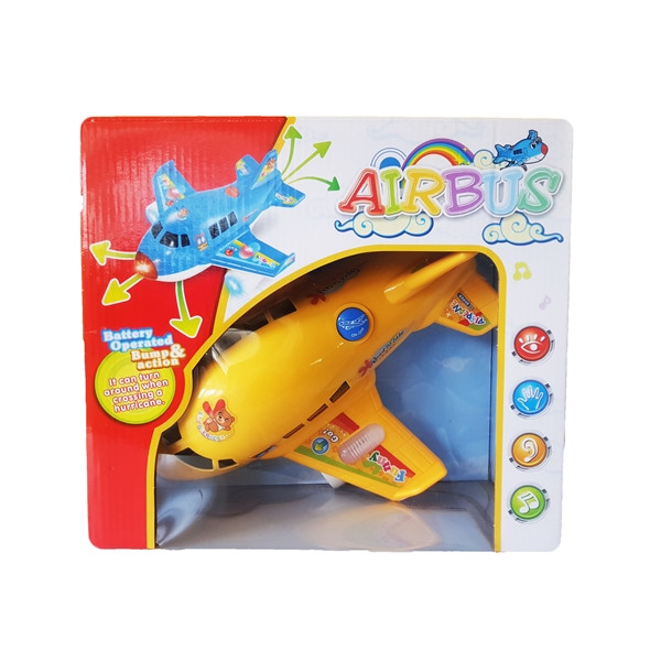 Avion de jucarie pentru copii AIRBUS, galben