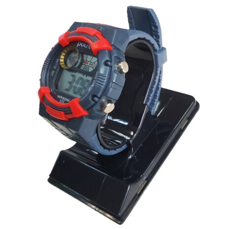 Ceas Copii, Afisaj Electronic, Cronometru, Data, Alarma/F1, Rezistent la Apa, Gri/Rosu Salamandra Kids 4 Ceas Copii, Afisaj Electronic, Cronometru, Data, Alarma/F1, Rezistent la Apa, Gri/Rosu Salamandra Kids