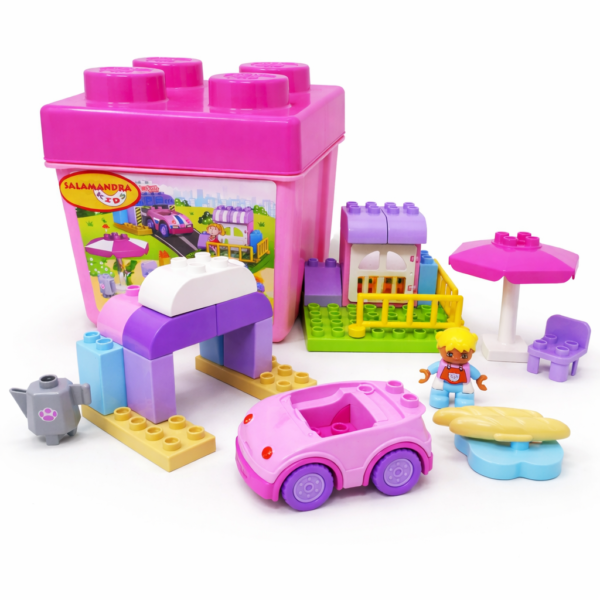 Set constructie supermarket pentru copii, 31 piese