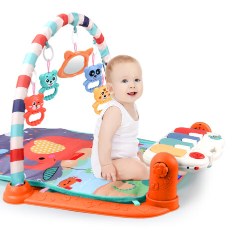 Paturica cu activitati Piano Fitness este perfecta pentru a stimula si dezvolta simturile bebelusului.