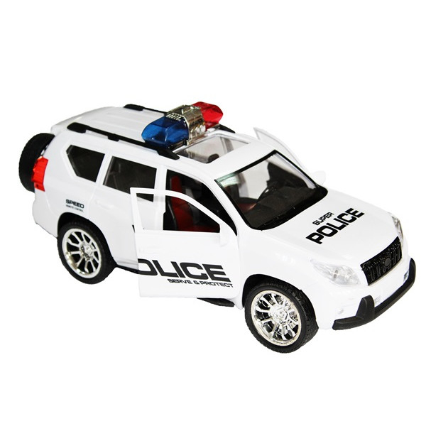Masina de Politie cu Telecomanda si Portiere Mobile pentru Copii Salamandra Kids