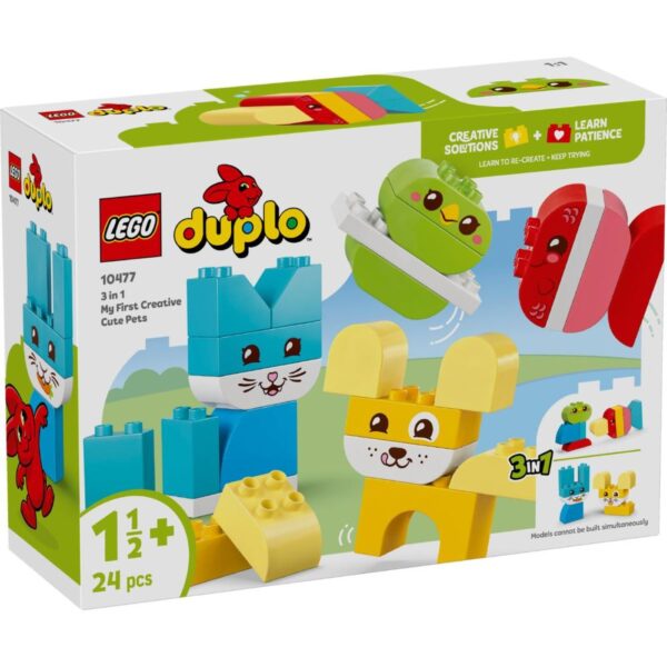 Set de constructie LEGO® DUPLO® Primele mele animalute de companie creative 3 in 1 10477