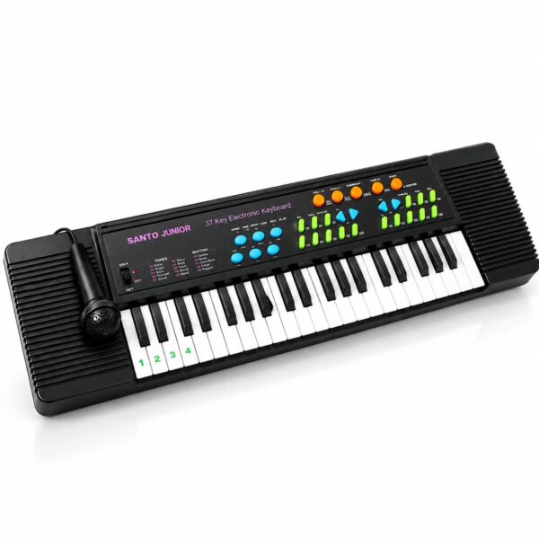 Orgă muzicală pentru copii cu microfon și funcții multiple