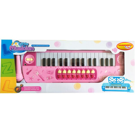 Orga electronica Little Musician cu microfon, roz 5 Orga electronica Little Musician cu microfon, roz