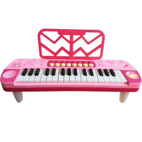 Orga electronica Little Musician cu microfon, roz 3 Orga electronica Little Musician cu microfon, roz