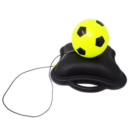 Set de fotbal reflex cu minge galbena inclusa, pentru antrenarea micilor fotbalisti