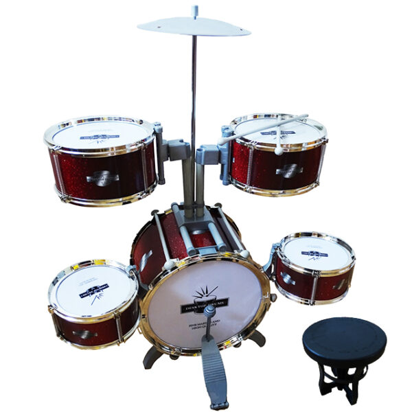 Set de tobe pentru copii "Desktop Drums" , cu scaunel