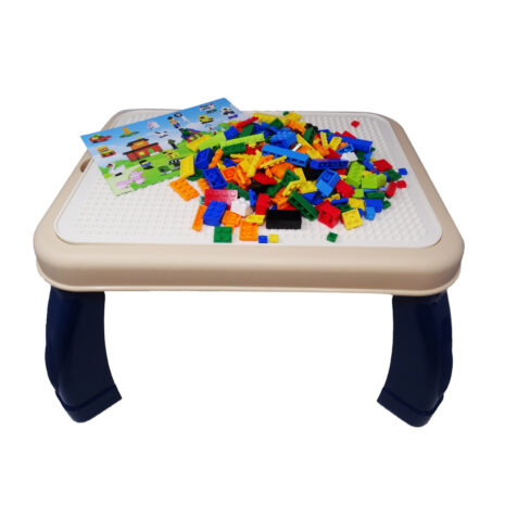 Set Masuta de construit si de Scris cu Piese multicolore ,Incluse 2 Set Masuta de construit si de Scris cu Piese multicolore ,Incluse