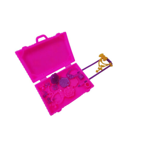 Set Papusa cu Bijuterii, 14 Piese, Roz 3 Set Papusa cu Bijuterii, 14 Piese, Roz