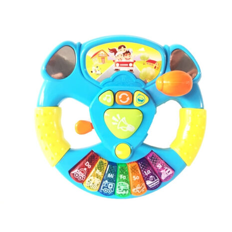 Volan de jucarie Simulator Vehicul Albastru SALAMANDRA KIDS® 3 Volan de jucarie Simulator Vehicul Albastru SALAMANDRA KIDS®